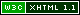 W3C XHTML 1.1 Button
